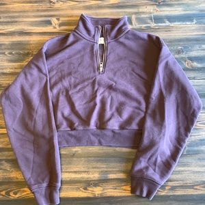 TNA Cropped Quarter Zip